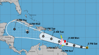 Beryl devrait être un ouragan majeur lorsqu'il passera sur le sud de l'arc antillais 